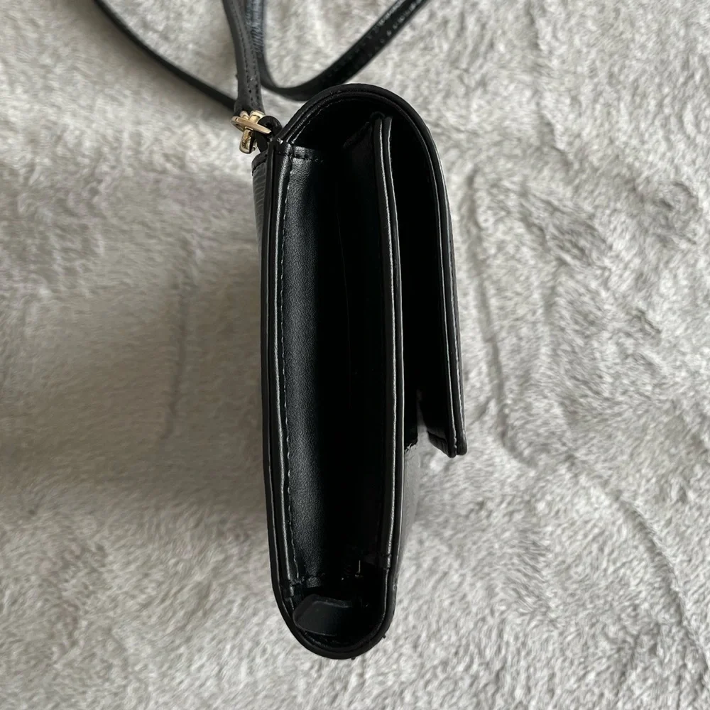 Kate Spade New York Black Patent Leather Crossbody Bag